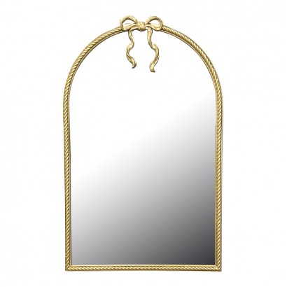 Καθρέπτης Frensia Inart μέταλλο σε χρυσή απόχρωση 58x3x93εκ