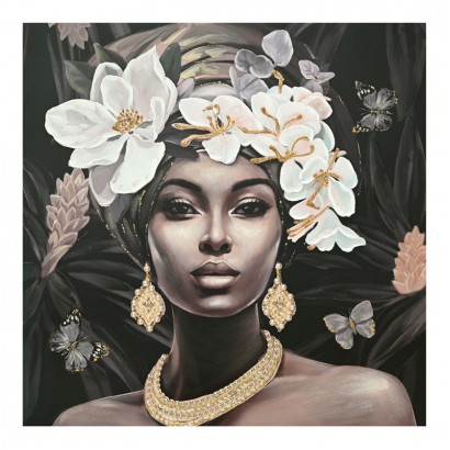 Πίνακας σε καμβά Beauty 3D Inart 100x3x100εκ