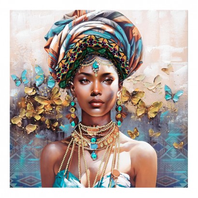 Πίνακας σε καμβά Baba 3D Inart 100x3x100εκ