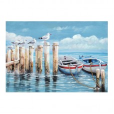 Πίνακας σε καμβά Port Inart 100x3x70εκ