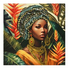 Πίνακας σε καμβά Gangalo 3D Inart 100x3x100εκ