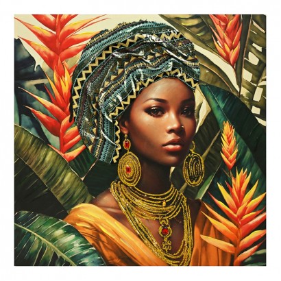 Πίνακας σε καμβά Gangalo 3D Inart 100x3x100εκ