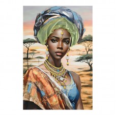 Πίνακας σε καμβά Zerbera 3D Inart 80x3x120εκ