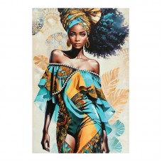 Πίνακας σε καμβά Georgina I 3D Inart 80x3x120εκ