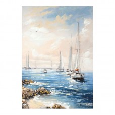 Πίνακας σε καμβά Sailsy Inart 70x3x100εκ