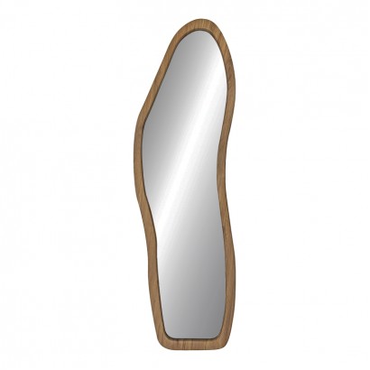 Καθρέπτης Quene pakoworld mdf σε φυσική απόχρωση 50x1.5x150εκ