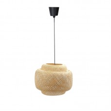 Φωτιστικό οροφής μονόφωτο Forsy Inart Ε27 φυσκό μπαμπού Φ42x37εκ