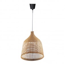 Φωτιστικό οροφής Axien Inart Ε27 μπαμπού σε φυσική απόχρωση Φ42x48εκ