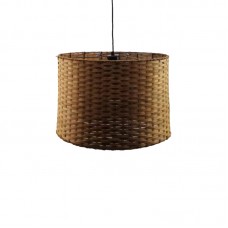 Φωτιστικό οροφής Siwel Inart Ε27 μπαμπού σε καφέ απόχρωση Φ40x27εκ