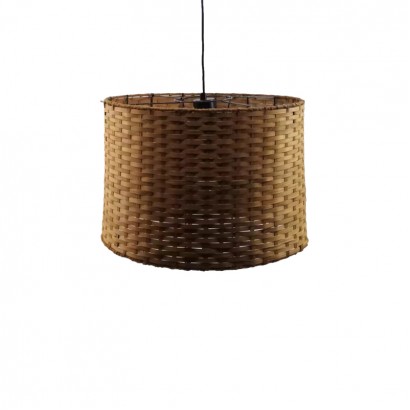Φωτιστικό οροφής Siwel Inart Ε27 μπαμπού σε καφέ απόχρωση Φ40x27εκ