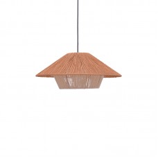 Φωτιστικό οροφής Jarpie Inart Ε27 rope σε φυσική απόχρωση Φ49.5x20εκ