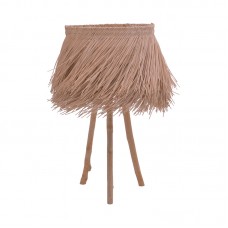 Επιτραπέζιο φωτιστικό Herfo Inart Ε27 ρατάν σε φυσική απόχρωση Φ30x58.8εκ