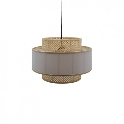 Φωτιστικό οροφής Certy Inart Ε27 μπαμπού σε φυσική απόχρωση Φ50x33εκ Φωτιστικό οροφής Certy Inart Ε27 μπαμπού σε φυσική απόχρωση Φ50x33εκ