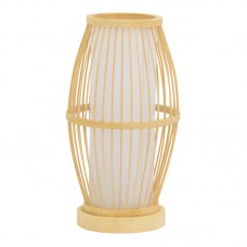 Επιτραπέζιο φωτιστικό Werek Inart Ε27 μπαμπού σε φυσική απόχρωση Φ18x33εκ