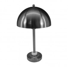 Επιτραπέζιο φωτιστικό Lustrous Inart Ε27 ασημί μέταλλο Φ25x42εκ