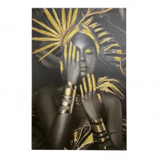 Πίνακας σε καμβά Umone Inart 80x3x120εκ