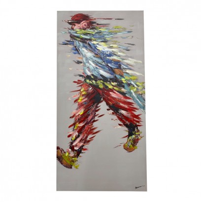 Πίνακας σε καμβά Walking Inart 70x3x140εκ Πίνακας σε καμβά Walking Inart 70x3x140εκ