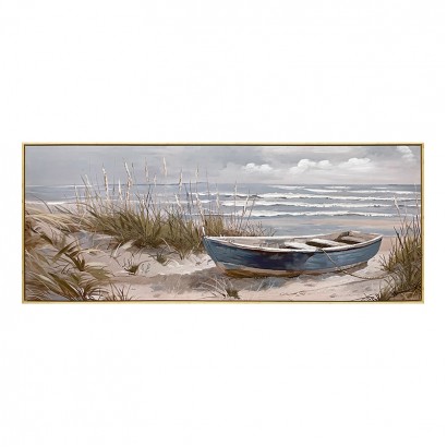 Πίνακας σε καμβά Barcu I Inart με πλαίσιο 150x3.5x60εκ