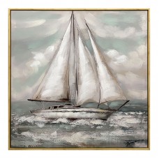 Πίνακας σε καμβά Siedo I Inart με πλαίσιο 70x3.5x70εκ