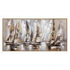 Πίνακας σε καμβά Yelkan Ι Inart με πλαίσιο 120x3.5x60εκ