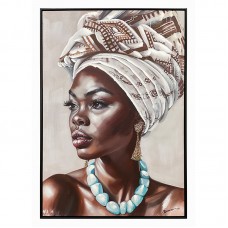 Πίνακας σε καμβά Zaira Ι Inart με πλαίσιο 70x3.5x100εκ