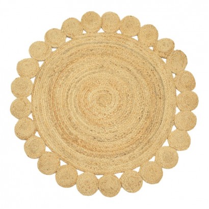 Χαλί Voni Inart φυσικό γιούτα Φ120x1εκ