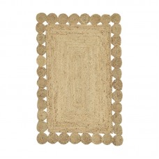 Χαλί Doze Inart μπεζ 100% γιούτα 120x80x1εκ