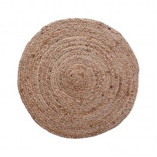 Χαλί Solon Inart μπεζ γιούτα 100x100x1εκ