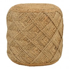 Σκαμπό Vladir Inart φυσικό 100% γιούτα 40x40x40εκ