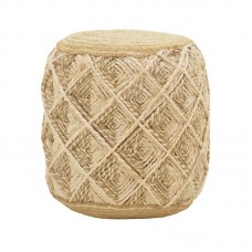 Σκαμπό Yton Inart μπεζ 100% γιούτα 40x40x40εκ