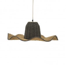 Φωτιστικό οροφής Darla Inart E27 φυσικό Φ57x110εκ