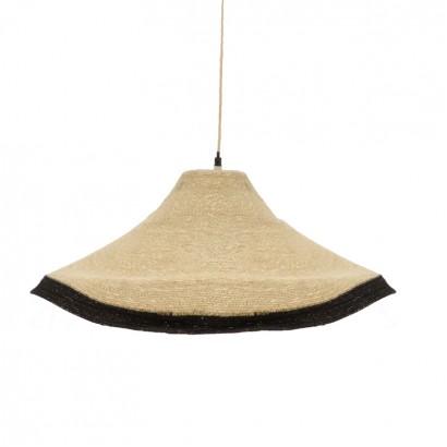 Φωτιστικό οροφής Hatty Inart E27 φυσικό Φ60x115εκ