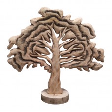 Επιτραπέζιο διακοσμητικό δέντρο Natrem Inart φυσικό μάνγκο ξύλο 45x11x43εκ