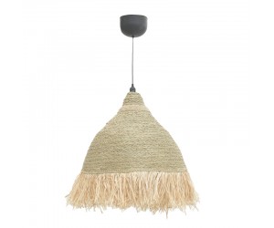 Φωτιστικό οροφής Boher Inart seagrass σε φυσική απόχρωση Φ60x99εκ