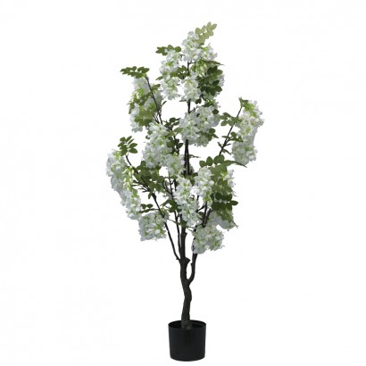 Διακοσμητικό φυτό Bean flowers σε γλάστρα Inart λευκό pp Υ125εκ Διακοσμητικό φυτό Bean flowers σε γλάστρα Inart λευκό pp Υ125εκ