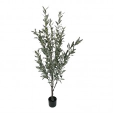 Διακοσμητικό φυτό Olive tree II σε γλάστρα Inart πράσινο pp Υ160εκ