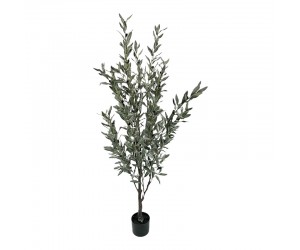 Διακοσμητικό φυτό Olive tree II σε γλάστρα Inart πράσινο pp Υ160εκ