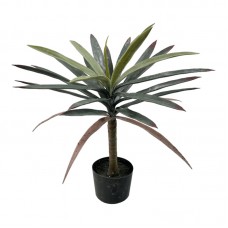 Διακοσμητικό φυτό Dracaena palm σε γλάστρα Inart πράσινο pp Υ62εκ