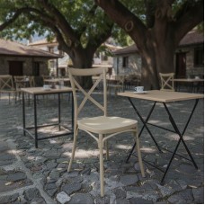 Καρέκλα Crossie pakoworld στοιβαζόμενη pp σε απόχρωση cappucino 41x46x84εκ Καρέκλα Crossie pakoworld στοιβαζόμενη pp σε απόχρωση cappucino 41x46x84εκ