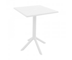 Τραπέζι Groovy pakoworld pp διατρητο λευκό 60x60x76εκ Τραπέζι Groovy pakoworld pp διατρητο λευκό 60x60x76εκ