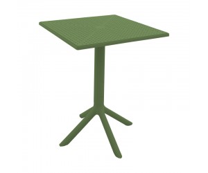 Τραπέζι Groovy pakoworld pp διατρητο σκούρο πράσινο 60x60x76εκ Τραπέζι Groovy pakoworld pp διατρητο σκούρο πράσινο 60x60x76εκ