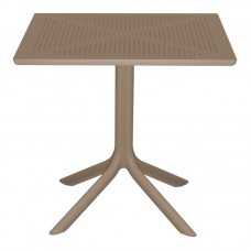 Τραπέζι Groovy pakoworld διατρητο pp cappuccino 80x80x74εκ Τραπέζι Groovy pakoworld διατρητο pp cappuccino 80x80x74εκ