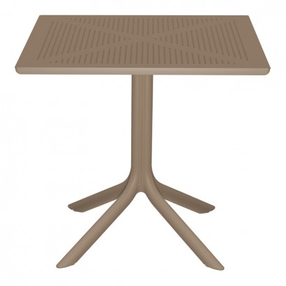 Τραπέζι Groovy pakoworld διατρητο pp cappuccino 80x80x74εκ Τραπέζι Groovy pakoworld διατρητο pp cappuccino 80x80x74εκ