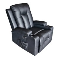 Πολυθρόνα relax με μηχανισμό massage Gessel pakoworld PU σε μαύρη απόχρωση 80x90x98εκ Πολυθρόνα relax με μηχανισμό massage Gessel pakoworld PU σε μαύρη απόχρωση 80x90x98εκ