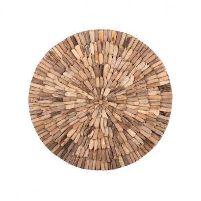 Διακοσμητικό τοίχου Wargrene pakoworld φυσικό drift ξύλο Φ60x6εκ