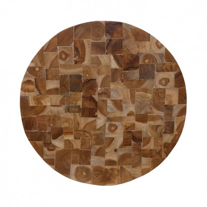 Διακοσμητικό τοίχου Sorendine pakoworld φυσικό ξύλο Φ60x4εκ