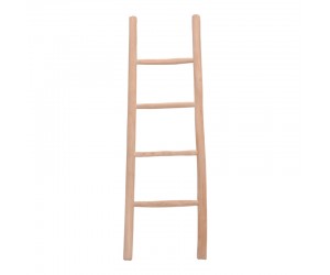 Σκάλα Morjeve pakoworld teak ξύλο σε φυσική απόχρωση 45x6x150εκ