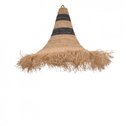 Φωτιστικό οροφής Herbon Inart ψάθα σε φυσική απόχρωση 100x100x81εκ