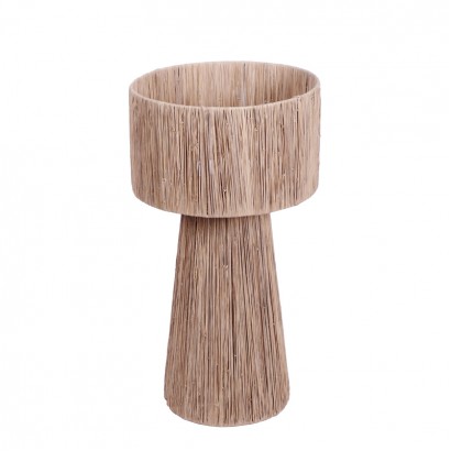 Επιτραπέζιο φωτιστικό Chenz Inart sisal σε φυσική απόχρωση Φ35x65εκ