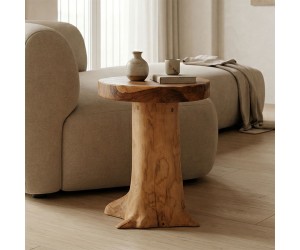 Σκαμπό Feranto pakoworld teak ξύλο σε φυσική απόχρωση Φ35x45εκ Σκαμπό Feranto pakoworld teak ξύλο σε φυσική απόχρωση Φ35x45εκ